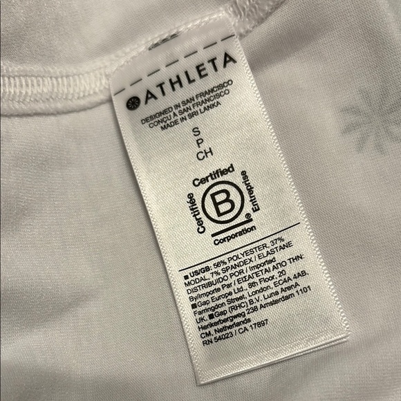 Athleta White Sleeveless Women's Top small. Excellent condition - Picture 6 of 7
